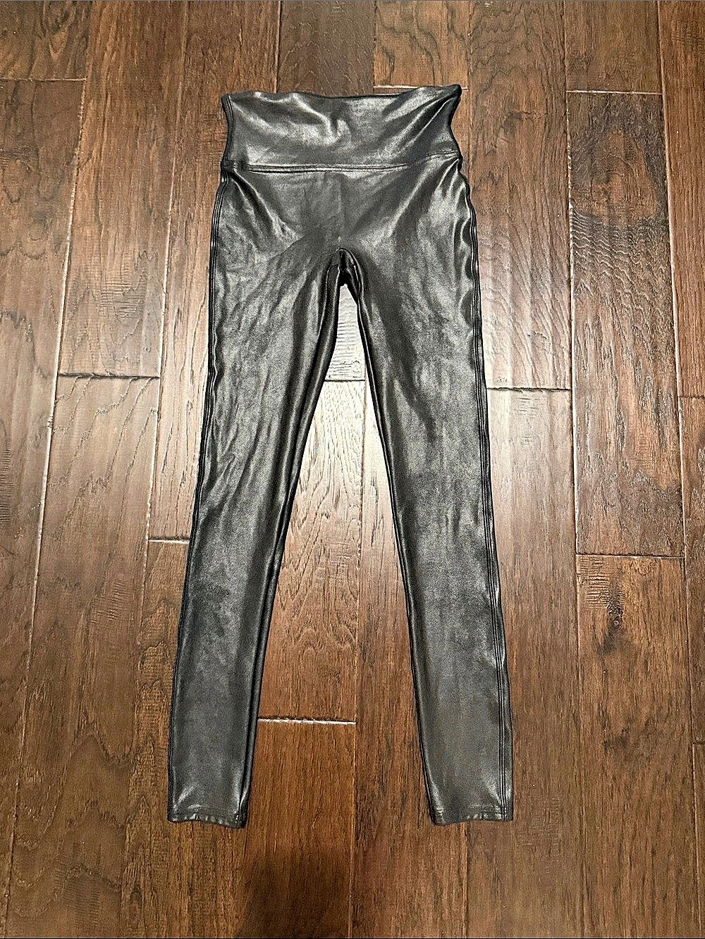 SPANX Faux Leather Leggings Black Small